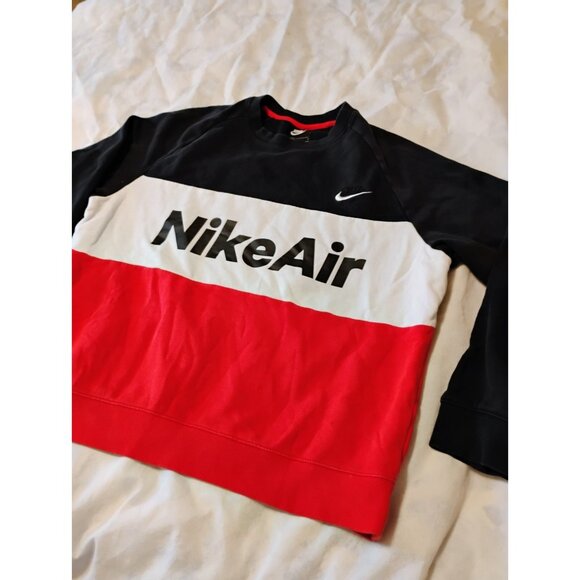Nike Air Mens Pullover Sweatshirt Color Block Large - Picture 1 of 9